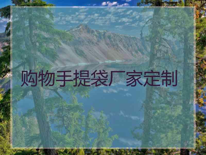 购物手提袋厂家定制