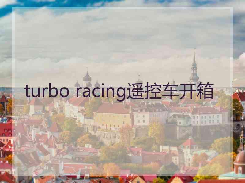 turbo racing遥控车开箱