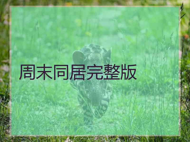 周末同居完整版