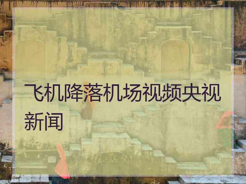 飞机降落机场视频央视新闻