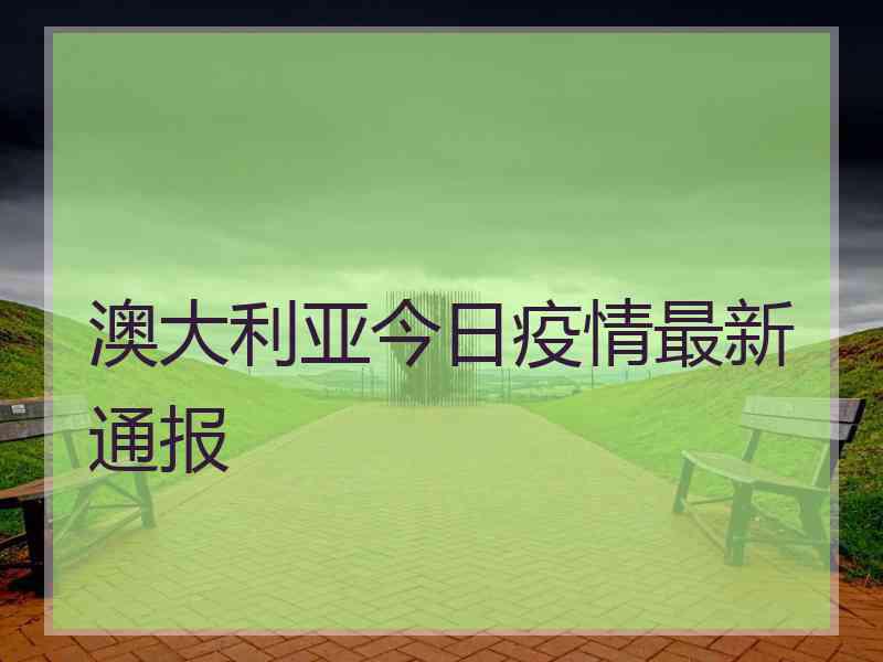 澳大利亚今日疫情最新通报
