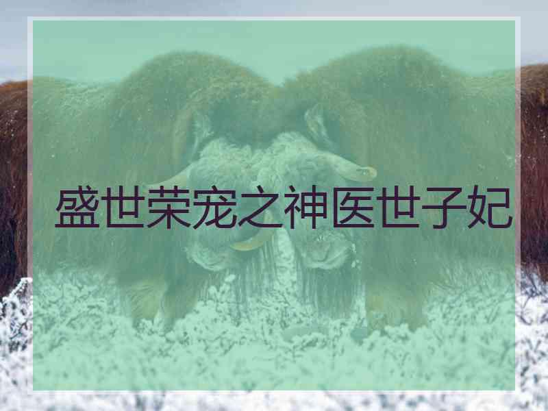盛世荣宠之神医世子妃