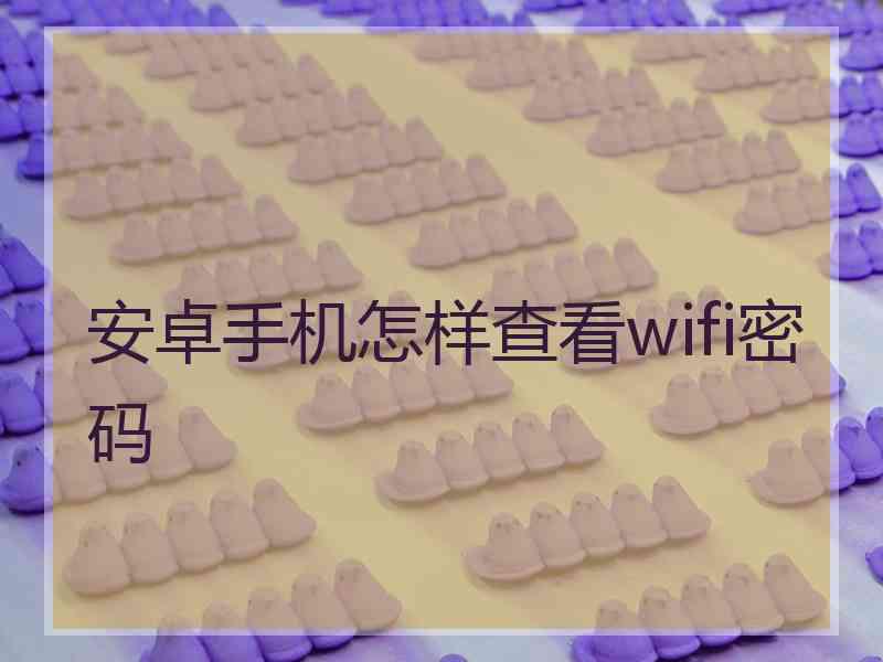 安卓手机怎样查看wifi密码