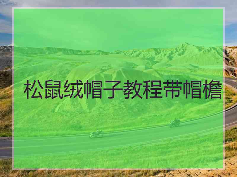 松鼠绒帽子教程带帽檐