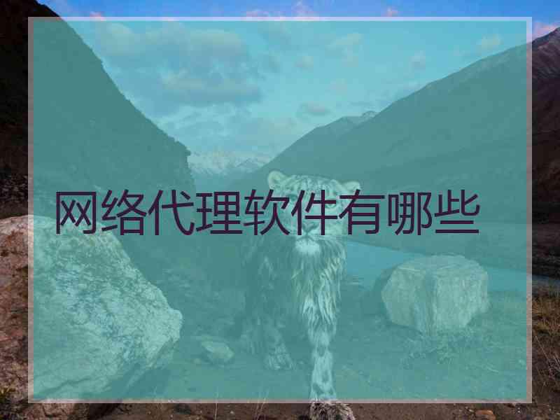 网络代理软件有哪些