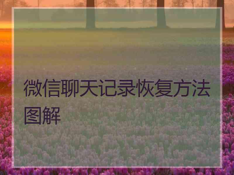 微信聊天记录恢复方法图解