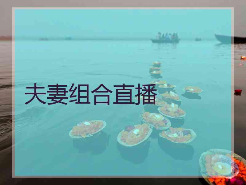 夫妻组合直播