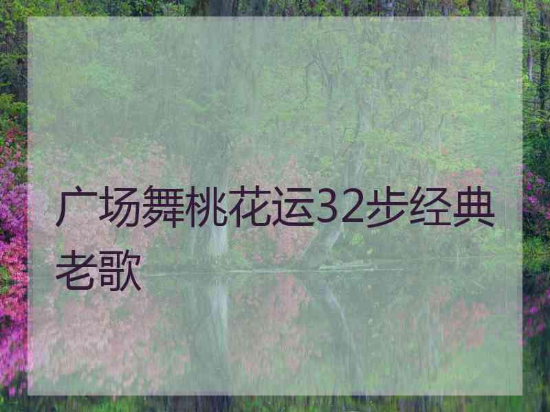 广场舞桃花运32步经典老歌