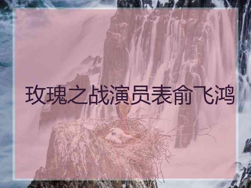 玫瑰之战演员表俞飞鸿
