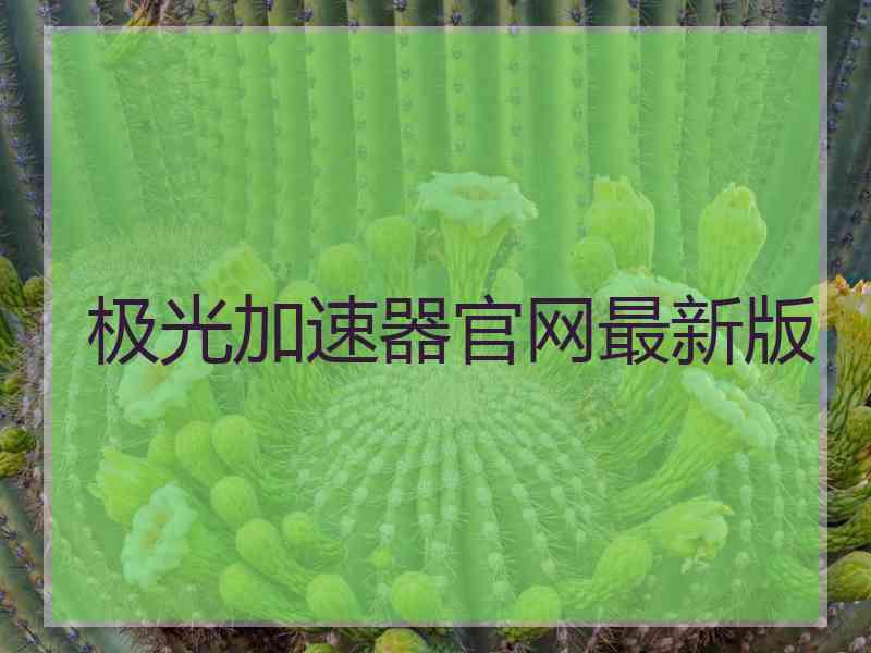 极光加速器官网最新版