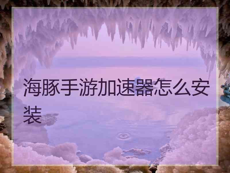 海豚手游加速器怎么安装