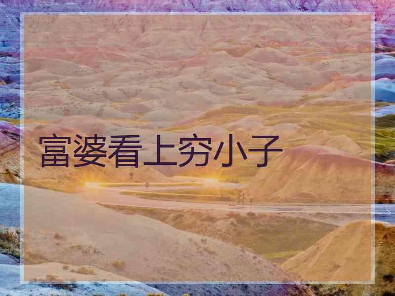 富婆看上穷小子
