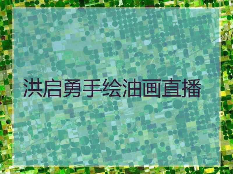 洪启勇手绘油画直播