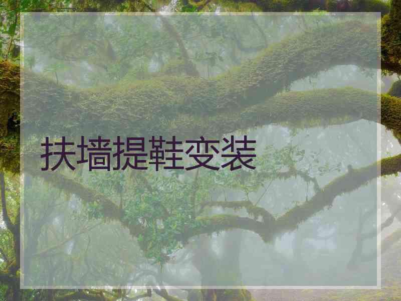 扶墙提鞋变装