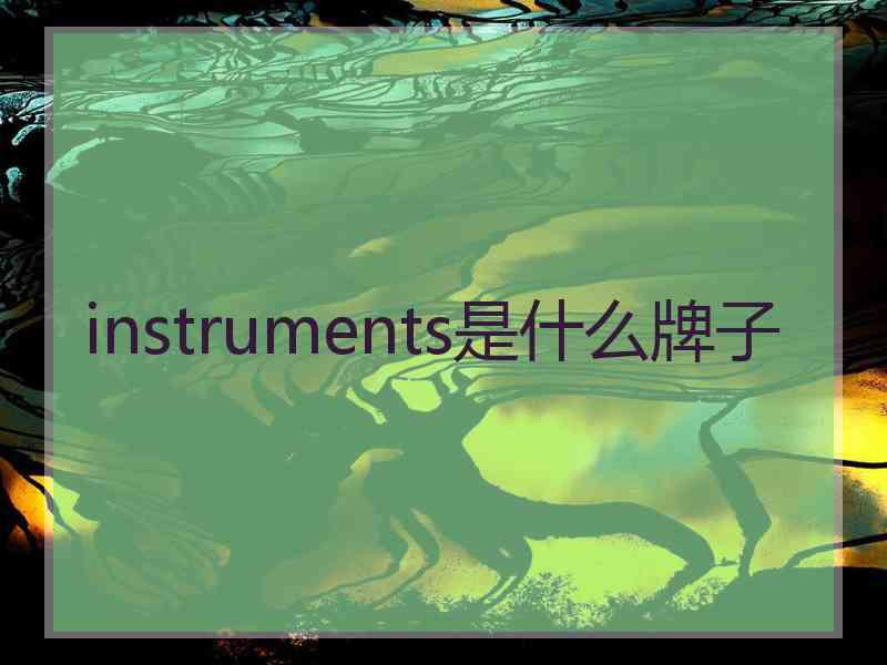 instruments是什么牌子