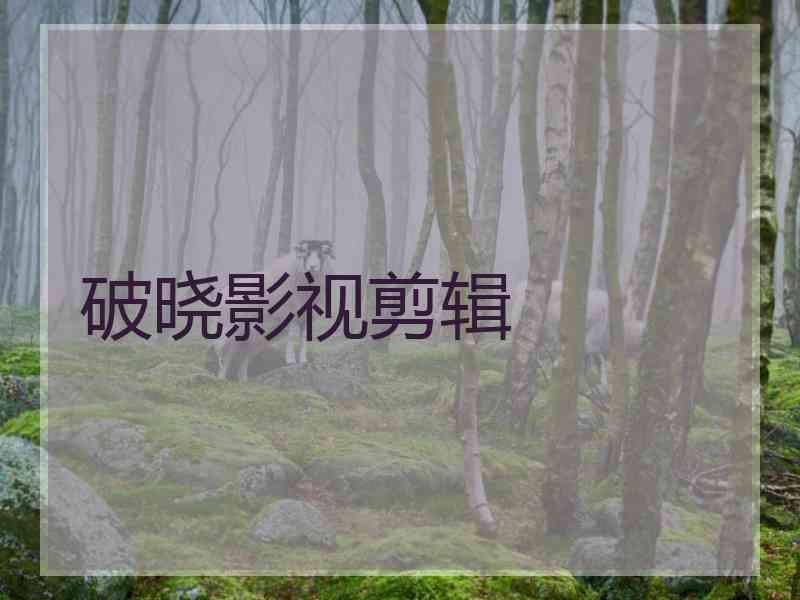 破晓影视剪辑