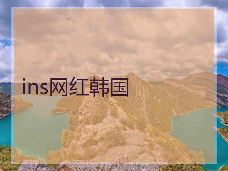 ins网红韩国