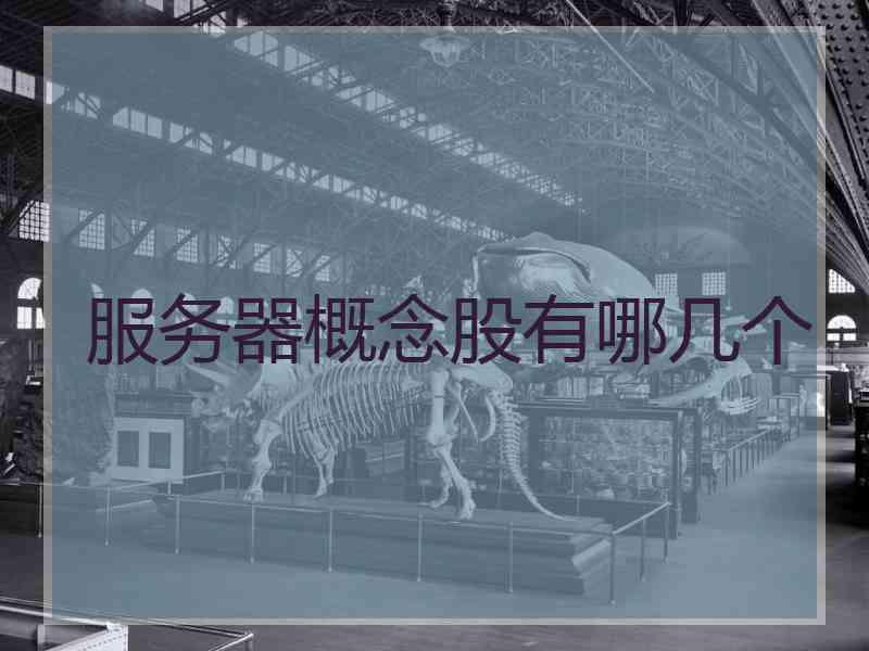 服务器概念股有哪几个