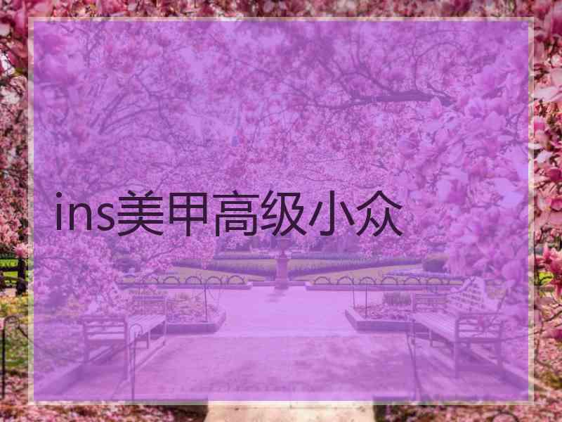 ins美甲高级小众