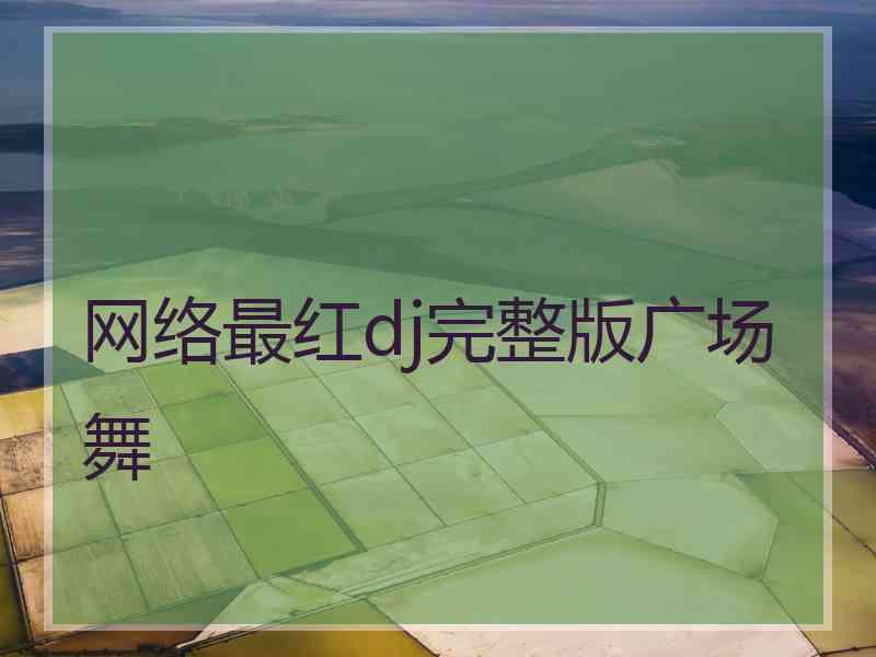 网络最红dj完整版广场舞