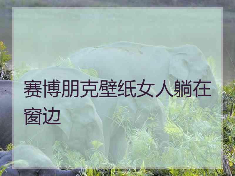 赛博朋克壁纸女人躺在窗边