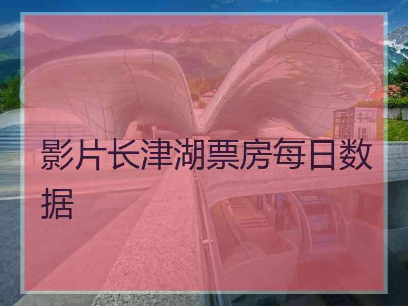影片长津湖票房每日数据