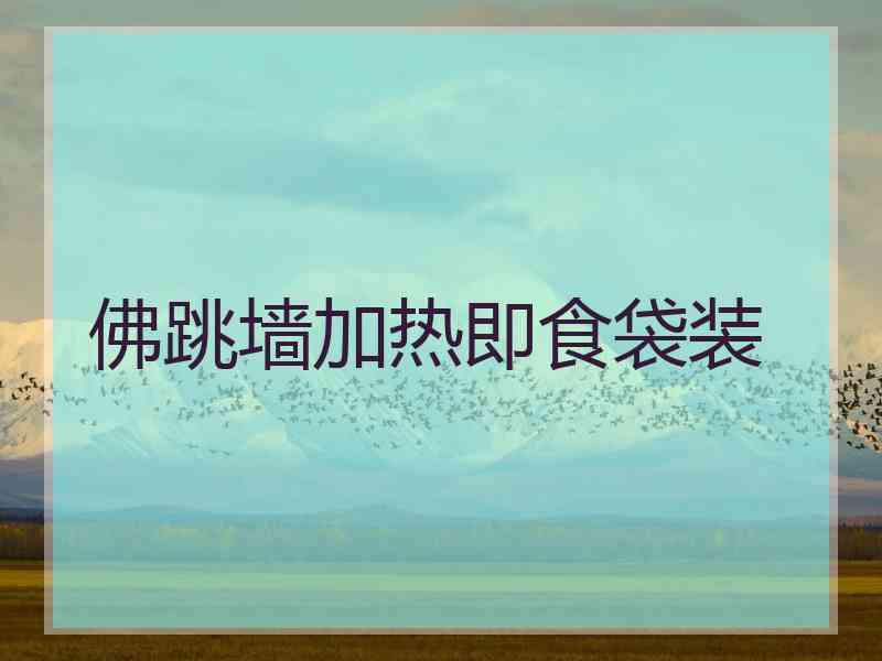 佛跳墙加热即食袋装