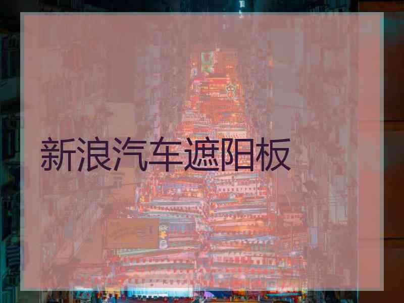 新浪汽车遮阳板
