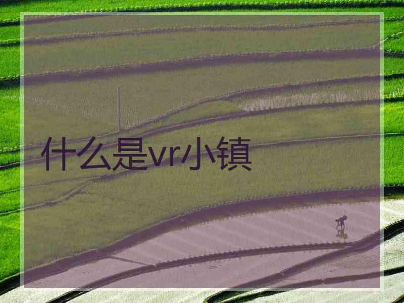 什么是vr小镇