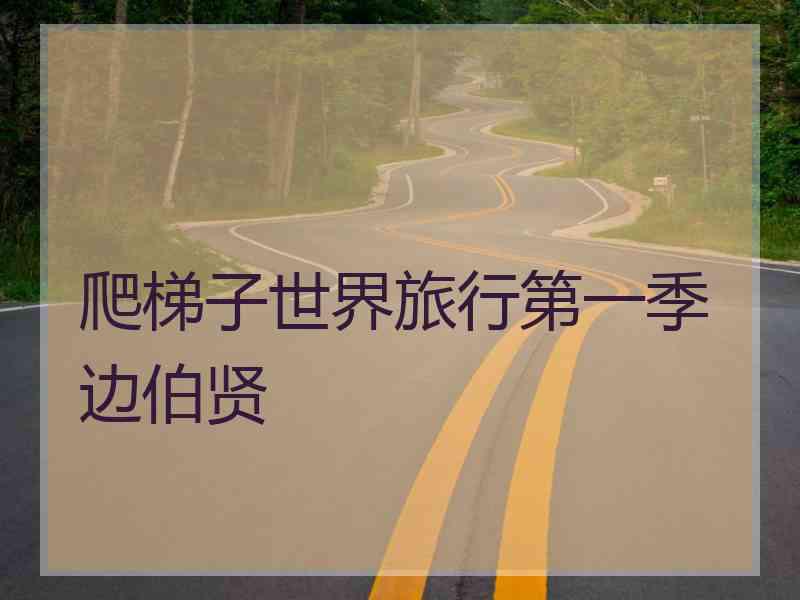爬梯子世界旅行第一季边伯贤