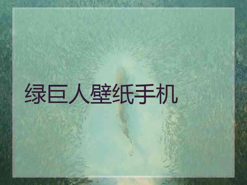 绿巨人壁纸手机