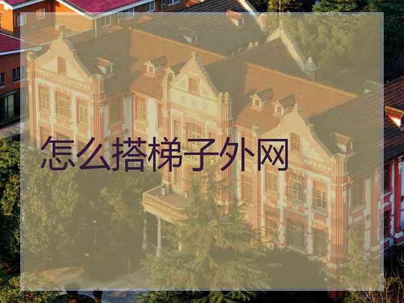 怎么搭梯子外网