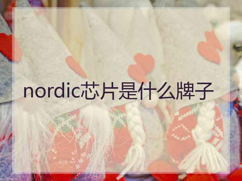 nordic芯片是什么牌子