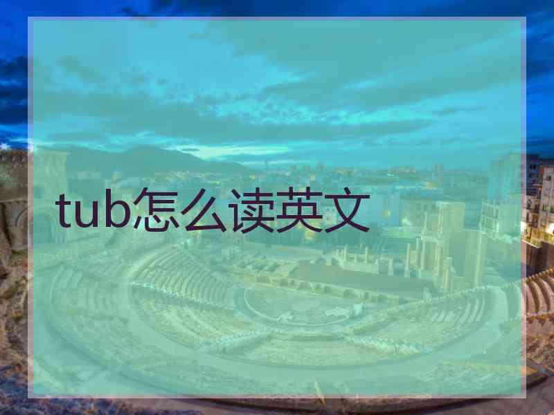 tub怎么读英文
