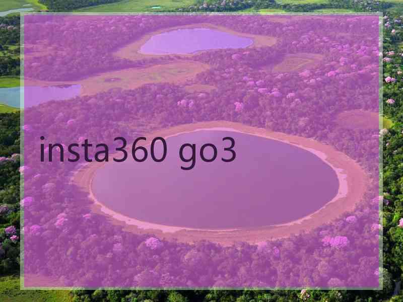 insta360 go3
