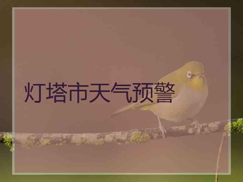 灯塔市天气预警