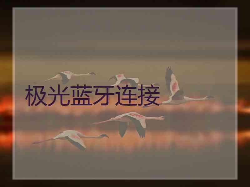 极光蓝牙连接