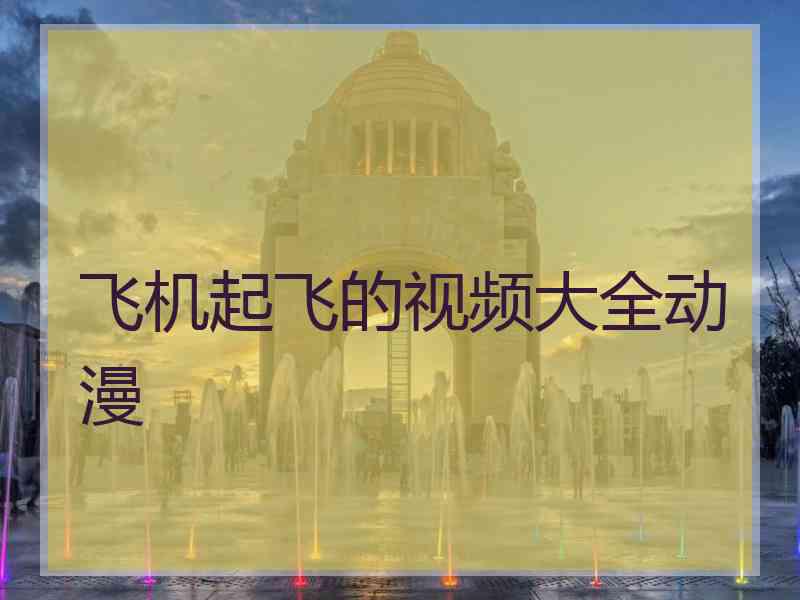 飞机起飞的视频大全动漫