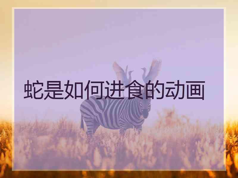 蛇是如何进食的动画