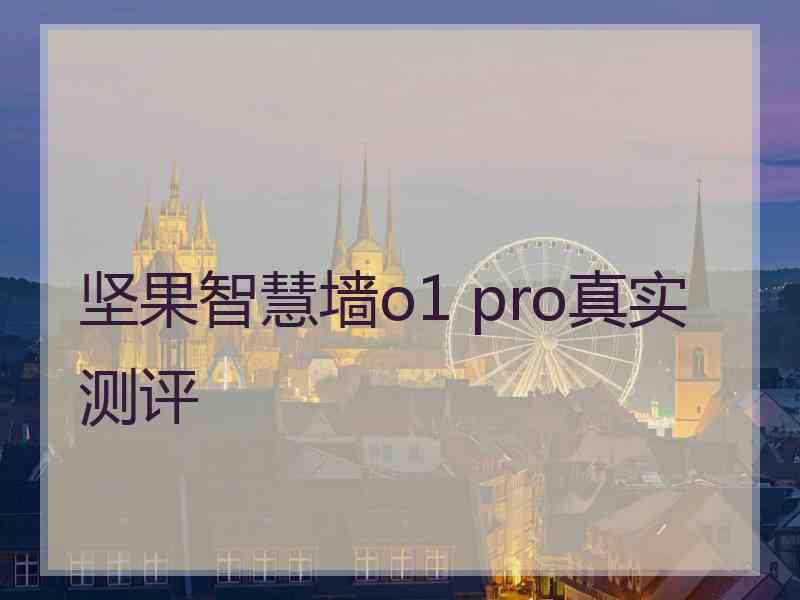 坚果智慧墙o1 pro真实测评