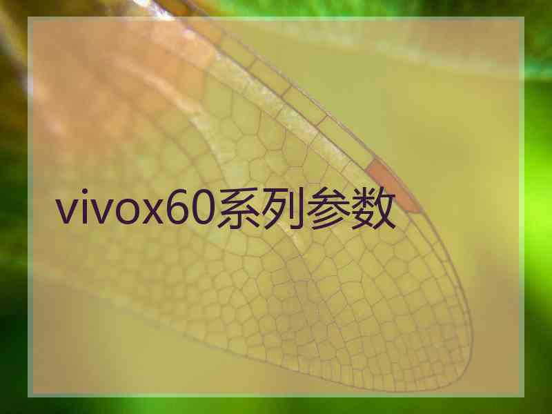 vivox60系列参数