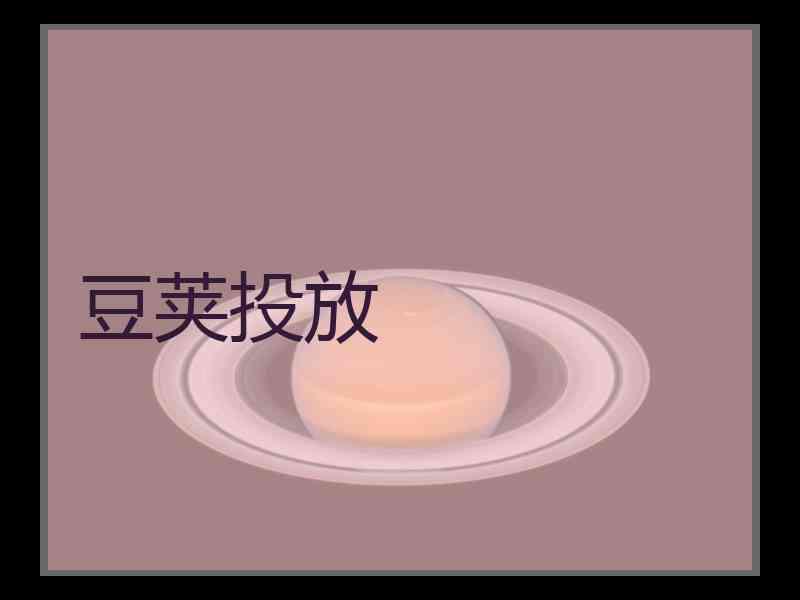 豆荚投放