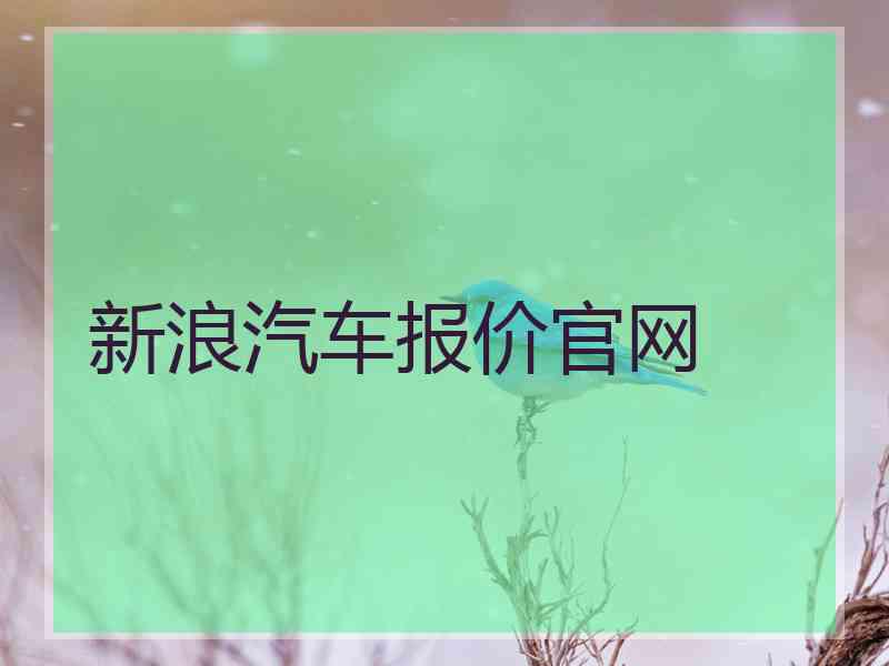 新浪汽车报价官网