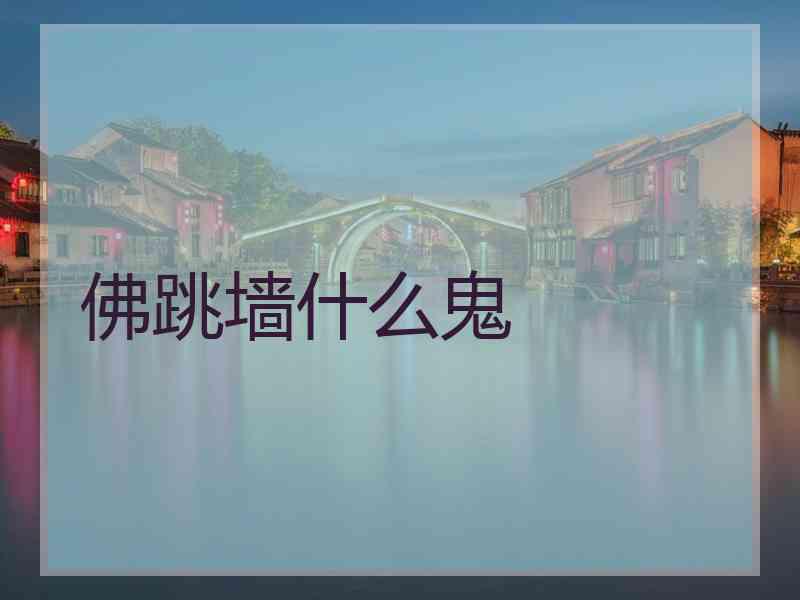 佛跳墙什么鬼