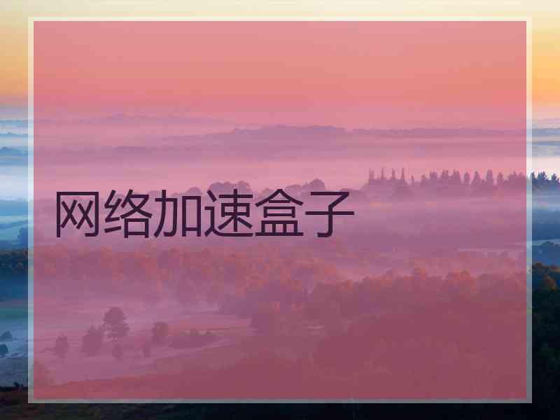 网络加速盒子