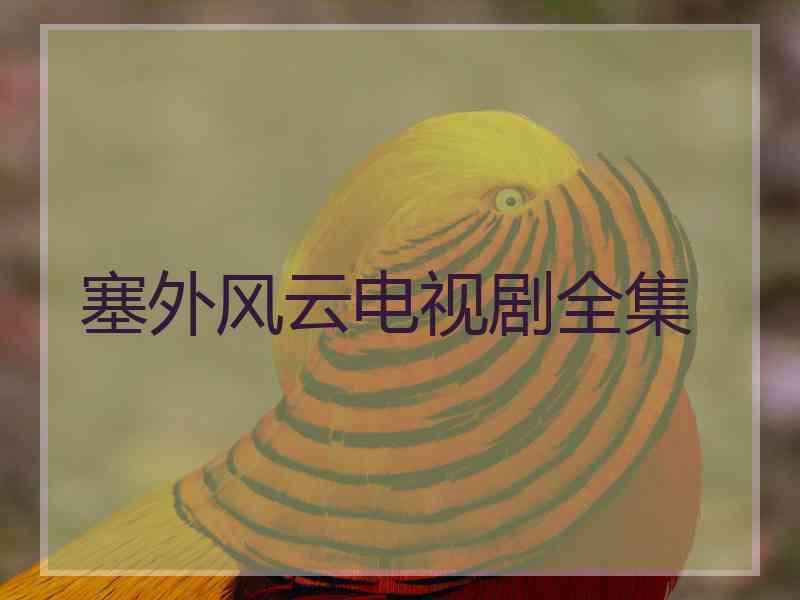 塞外风云电视剧全集