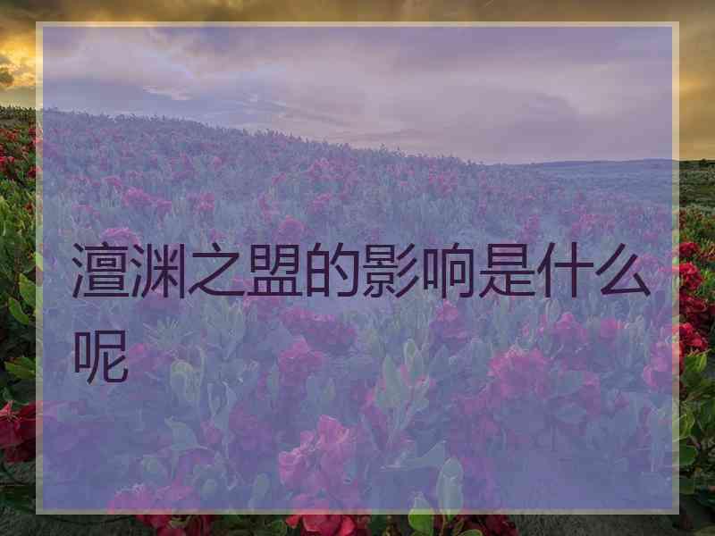 澶渊之盟的影响是什么呢