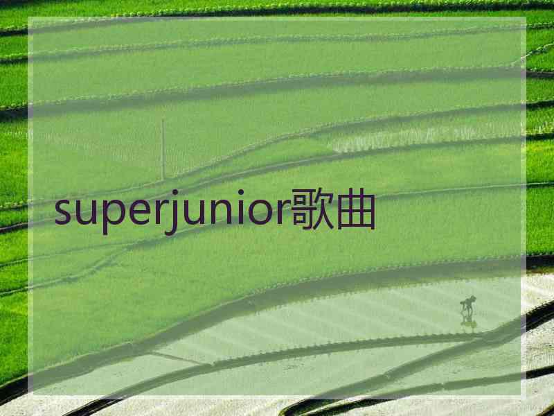 superjunior歌曲