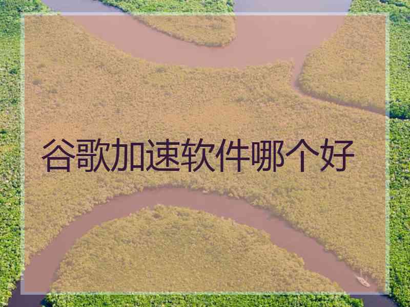谷歌加速软件哪个好