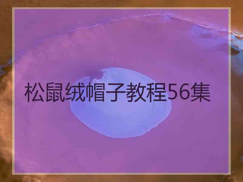 松鼠绒帽子教程56集